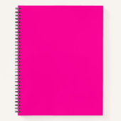 Solid Hot Roze Notitieboek (Voorkant)