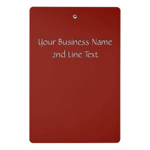 Solid Indian Red Business Name Mini Klembord