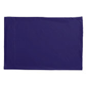 Solid Indigo Blauw Elegant Modern Minimalistisch E Kussensloop (Achterkant)