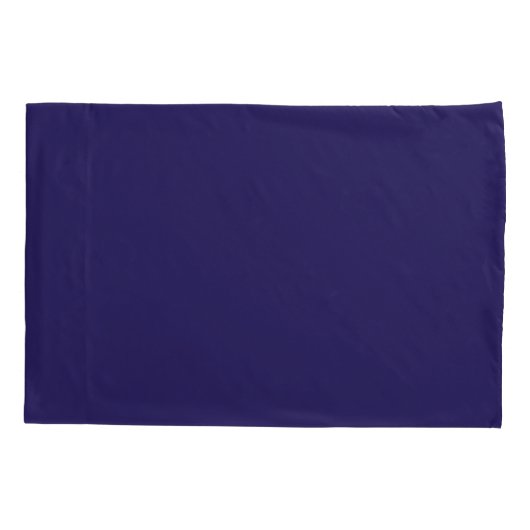 Solid Indigo Blauw Elegant Modern Minimalistisch E Kussensloop (Achterkant)