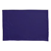 Solid Indigo Blauw Elegant Modern Minimalistisch E Kussensloop (Voorkant)