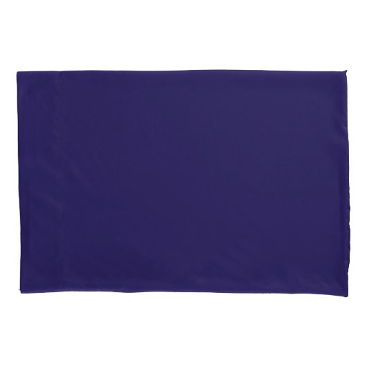 Solid Indigo Blauw Elegant Modern Minimalistisch E Kussensloop (Voorkant)