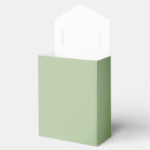 Solid Jade Green Celadon Bedankdoosjes (Geopend)