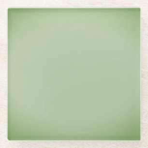Solid Jade Green Celadon Glazen Onderzetter