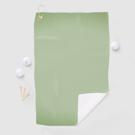 Solid Jade Green Celadon Golfhanddoek (Insitu)