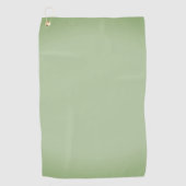Solid Jade Green Celadon Golfhanddoek (Voorkant)