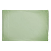 Solid Jade Green Celadon Kussensloop (Achterkant)