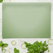 Solid Jade Green Celadon Theedoek (Gevouwen)