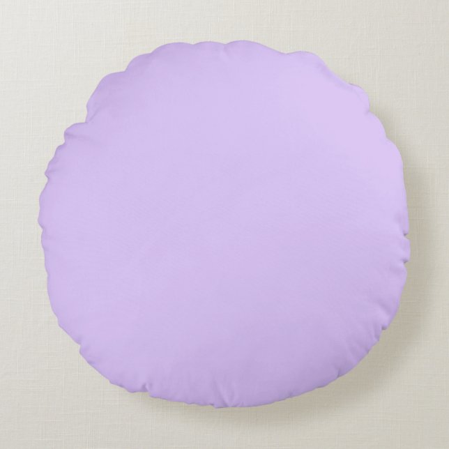 Solid Lavender Rond Kussen (Voorkant)