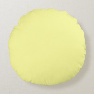 Solid Lemon Cookie Yellow Rond Kussen
