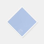 Solid Light Blue Lily of the Valley Custom Servet (Hoek)