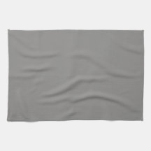 Solid Light Grey Kitchen Towel