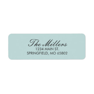 Solid Light Mint Return Address Labels
