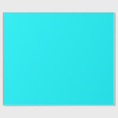 Solid Light Neon Aqua Cadeaupapier (Vlak)