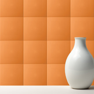 solid mango orange color tegeltje