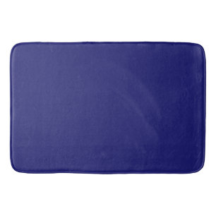 Solid Midnight Blue Color Minimalist Plain Badmat