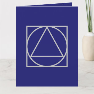 Solid Midnight Blue Elegant Modern Minimalist Kaart