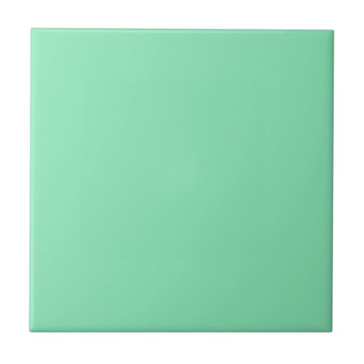 Solid Mint Green Ceramic Tegel Tegeltje (Voorkant)