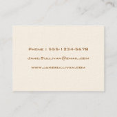 Solid Motivation Life Coach Personal Trainer Visitekaartje (Achterkant)