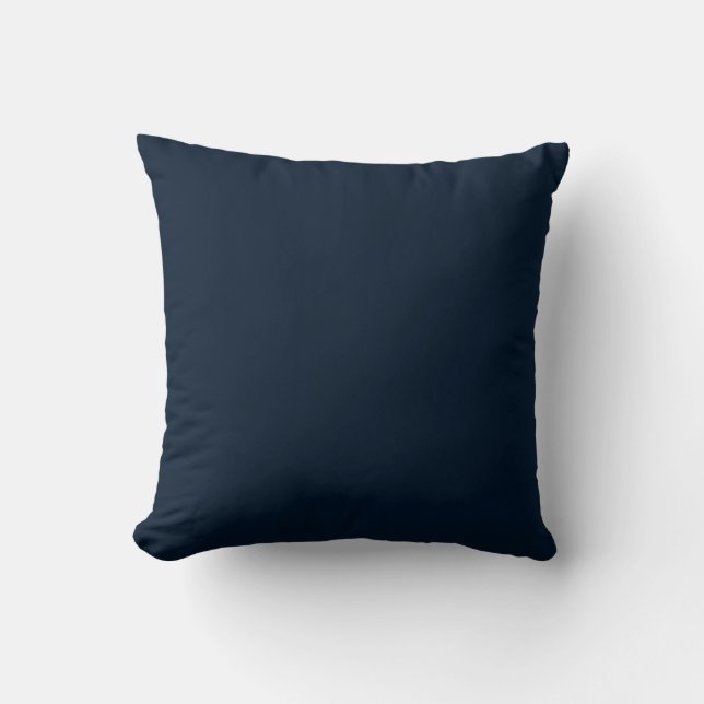 Solid Navy Blue Kussen (Voorkant)