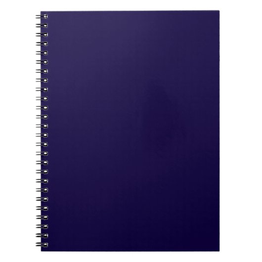 Solid Navy Blue Notitieboek (Voorkant)