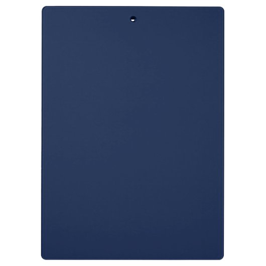 Solid navy night blue klembord (Achterkant)