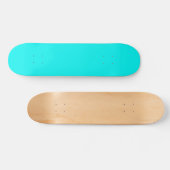 Solid neon heldere aqua skateboard (Horizontaal)
