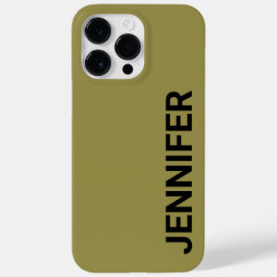 Solid Offbeat Green Custom Name Case-Mate iPhone 14 Pro Max Hoesje