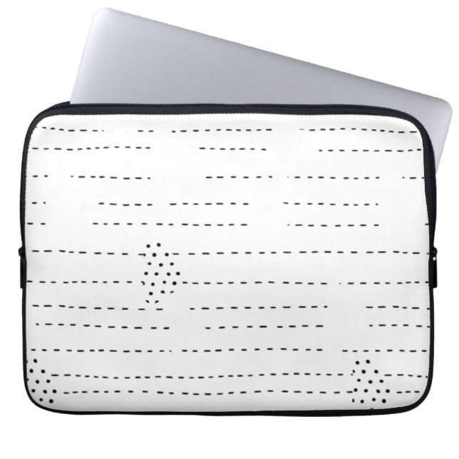 Solid, Onyx Electronics Bag Laptop Sleeve (Voorkant)