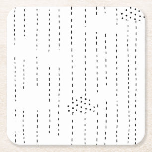 Solid, onyx-Onderzetter Vierkante Kartonnen Onderzetter