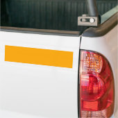 Solid Orange Bumper Sticker for Minimalist Style (Sur camion)
