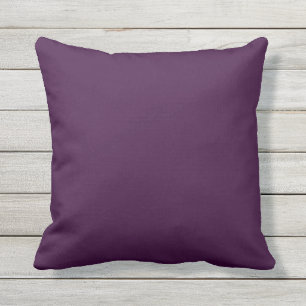 Solid Outdoor Paarse Soft Dark Grape Plain Buitenkussen