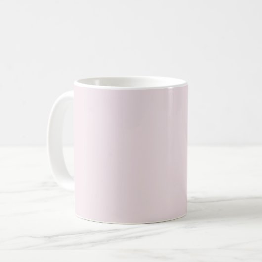 Solid Pale Blush Pink Mug (Devant gauche)