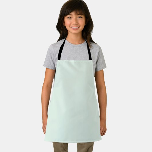 Solid Pale Mint Green Apron Schort (Insitu)