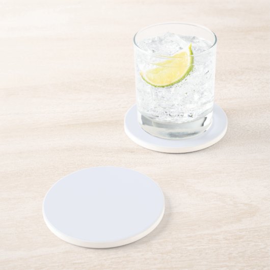 Solid Pale Powder Blue Coaster Zandsteen Onderzetter (Zijkant)