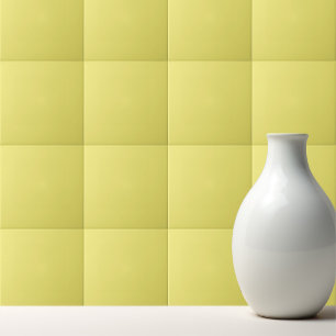 Solid pastel yellow tegeltje