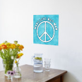 Solid Peace-teken - JOUW TEKST Folie Afdrukken (Laag (Keuken))