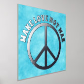 Solid Peace-teken - JOUW TEKST Folie Afdrukken (Laagn)