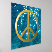 Solid Peace-teken - zwart Folie Afdrukken (Laagn)