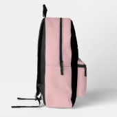 Solid Pink met naam Bedrukte Rugzak (Links)