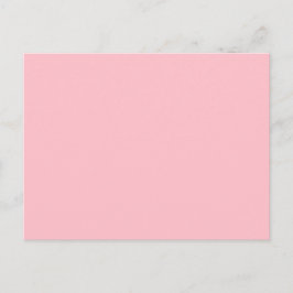 Solid Pink Post Card Personalized Greeting Design Briefkaart