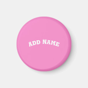Solid Plain Taffy Baby Pink Magneet