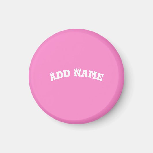 Solid Plain Taffy Baby Pink Magneet (Voorkant)