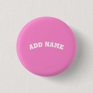 Solid Plain Taffy Baby Pink Ronde Button 3,2 Cm