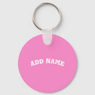 Solid Plain Taffy Baby Pink Sleutelhanger