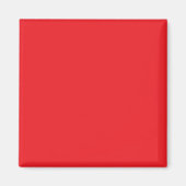 Solid Red Background  Magneet (Voorkant)