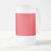 Solid Red Background Matglas Bierpul (Voorkant rechts)