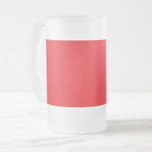 Solid Red Background Matglas Bierpul (Voorkant links)