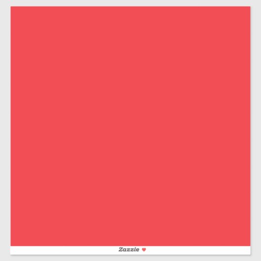 Solid Red Background  Sticker (Vel)