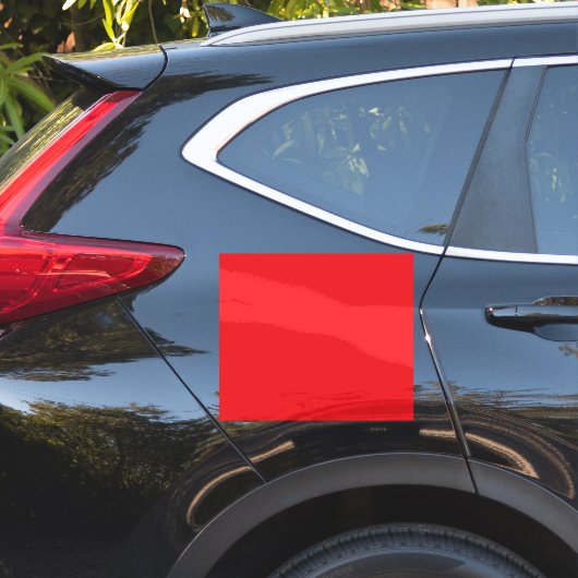 Solid Red Background  Sticker (Auto Zijkant)